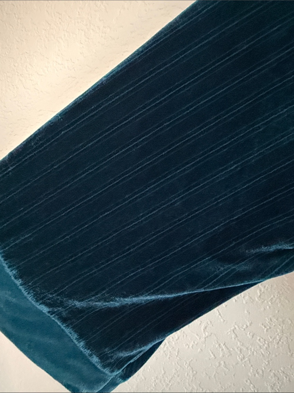 Vintage Christian Dior Monsieur Teal Velour Striped Long Robe. One size - Picture 5 of 8
